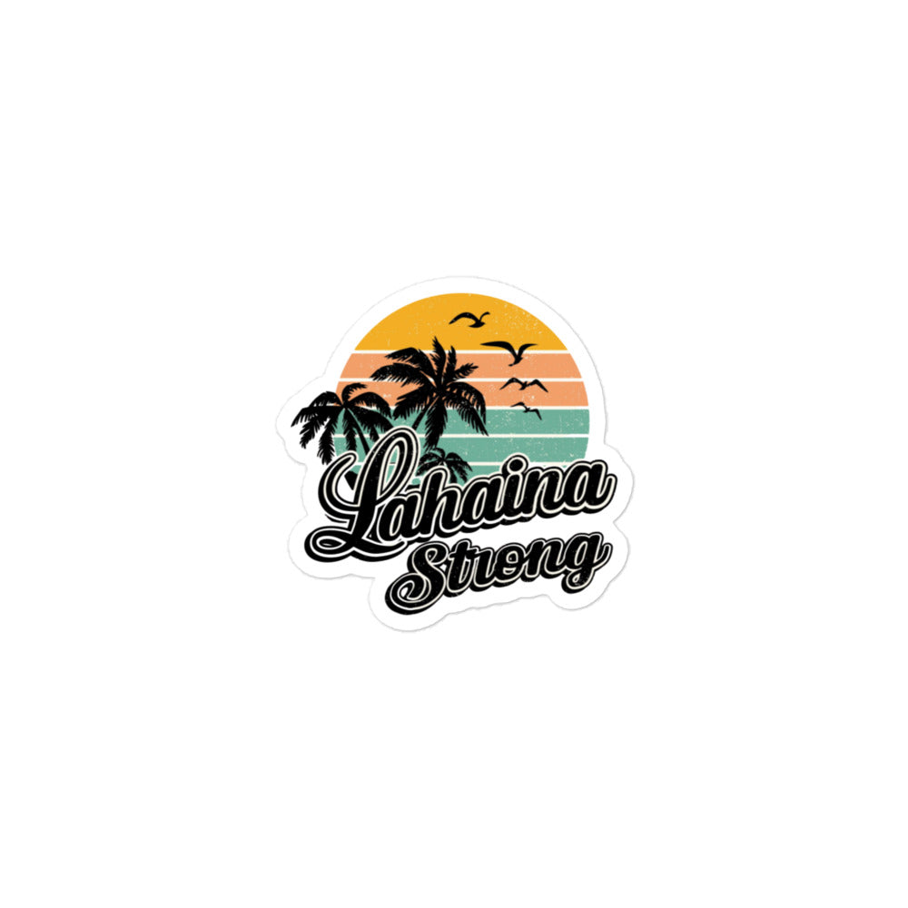 Lahaina Strong Palm Trees Bubble-free stickers