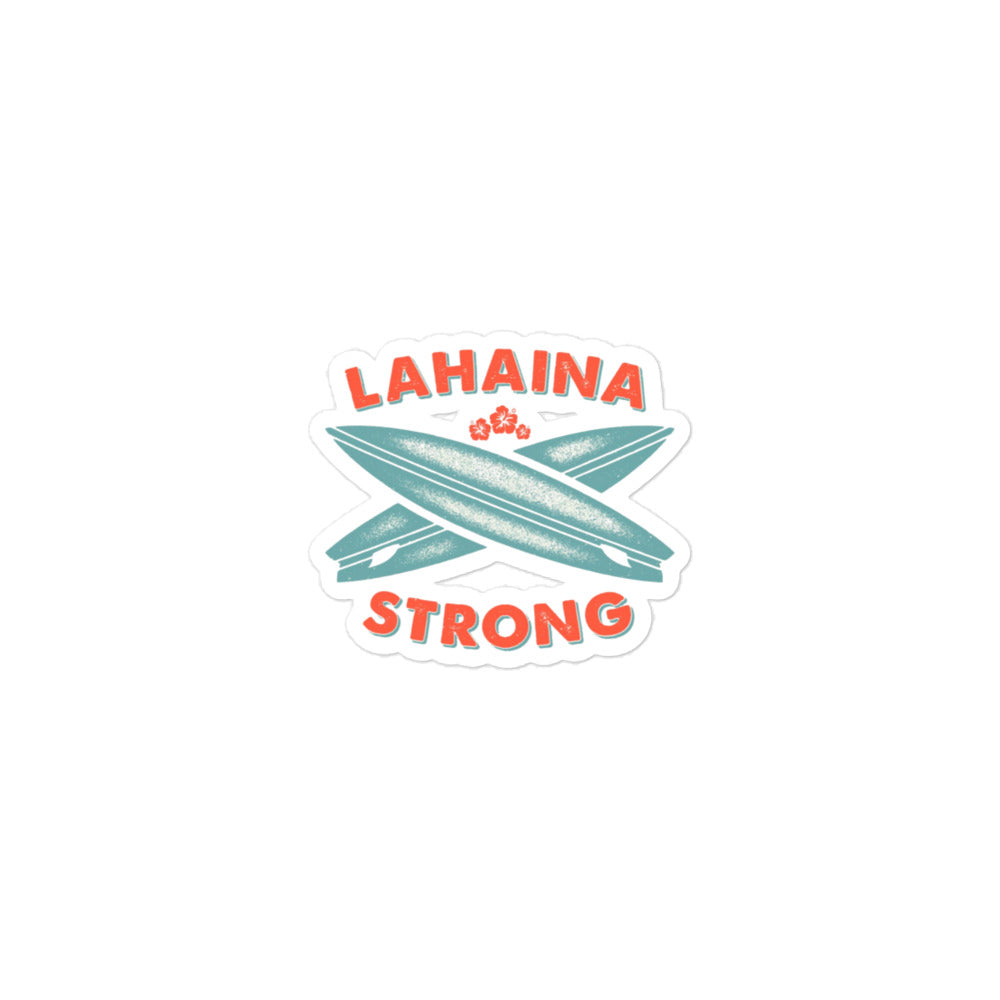 Lahaina Strong Surfboards Bubble-free stickers