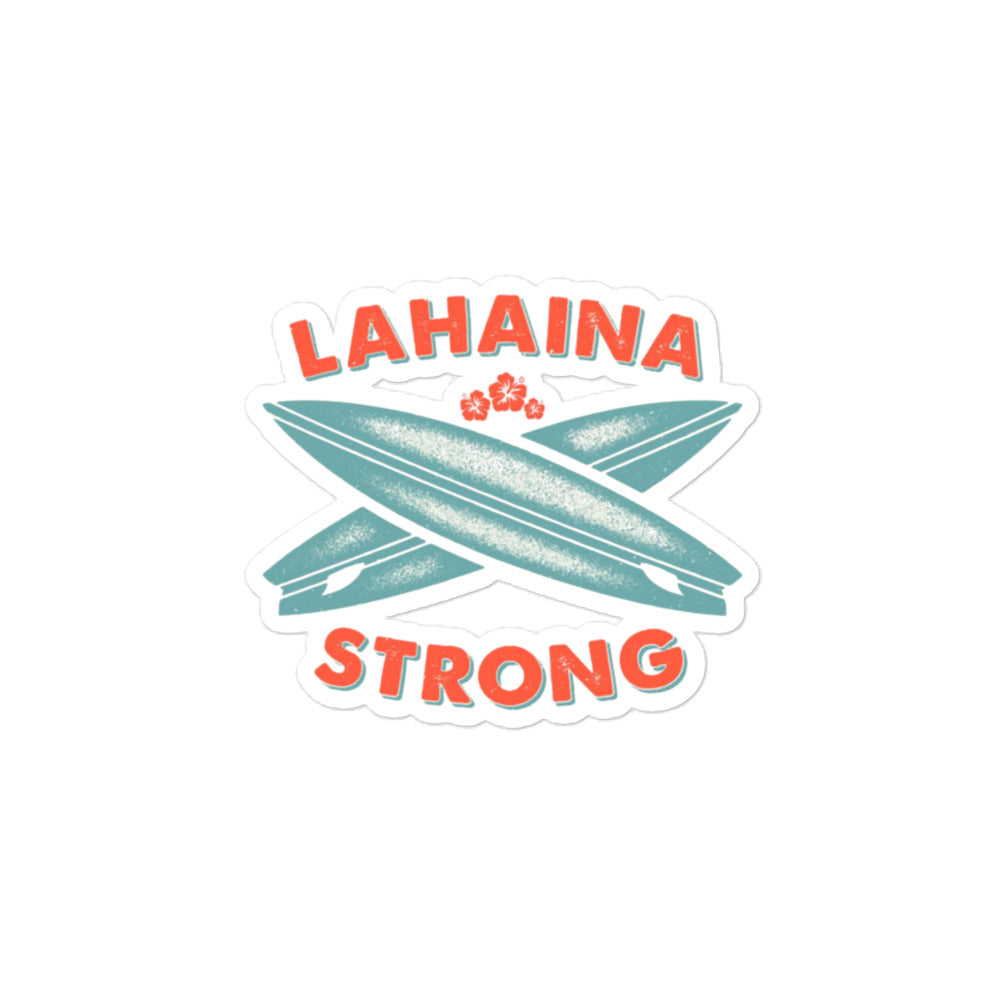 Lahaina Strong Surfboards Bubble-free stickers