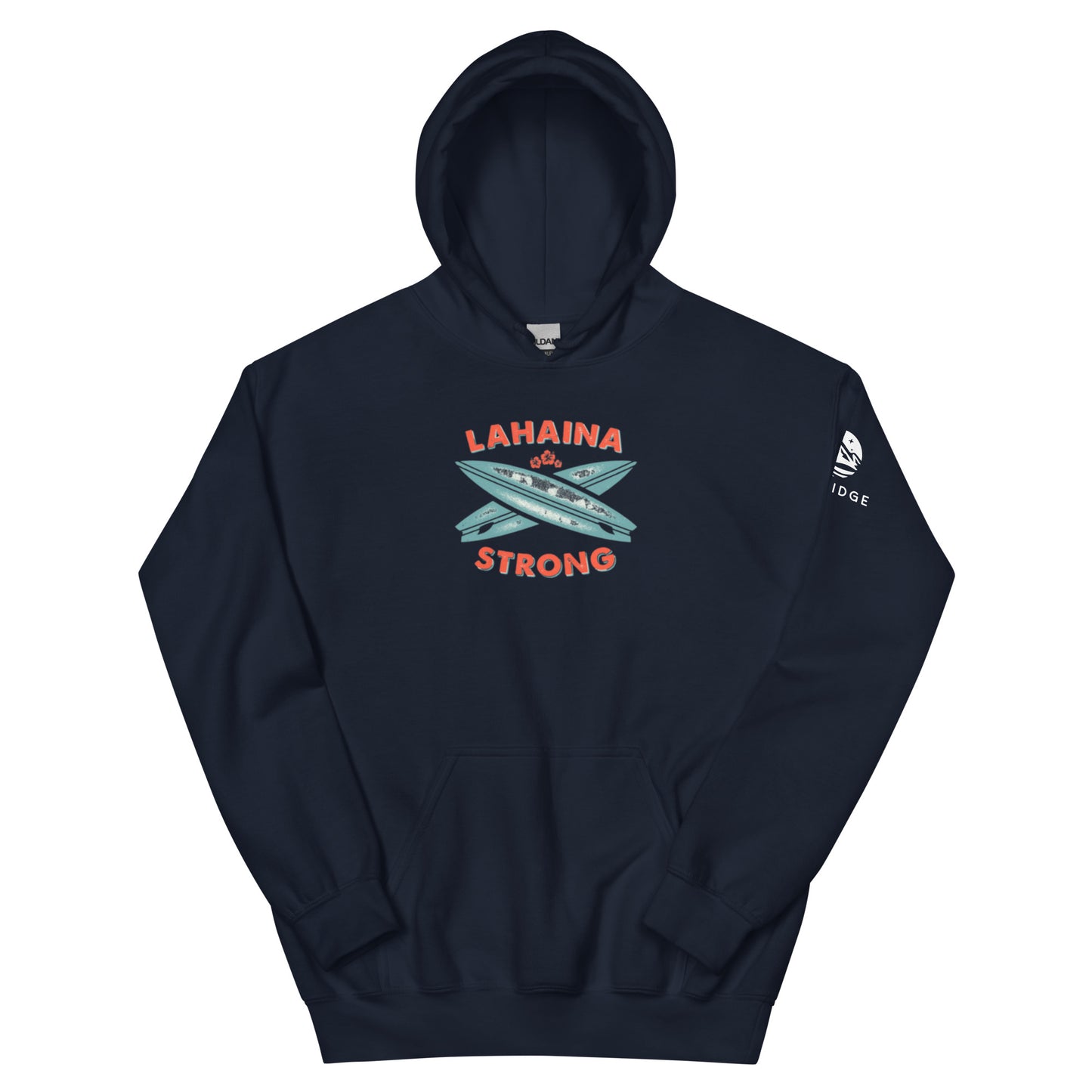 Lahaina Strong Surfboard Unisex Hoodie