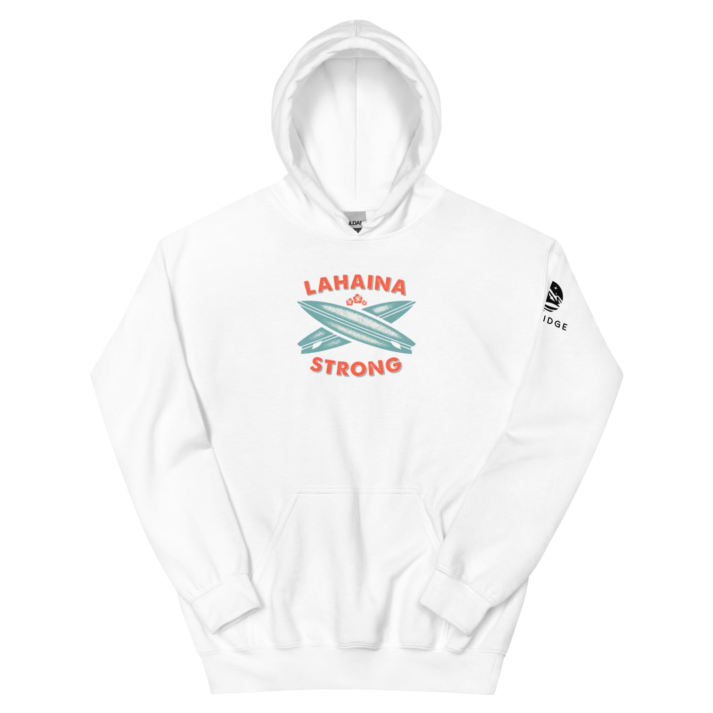 Lahaina Strong Surfboard Unisex Hoodie