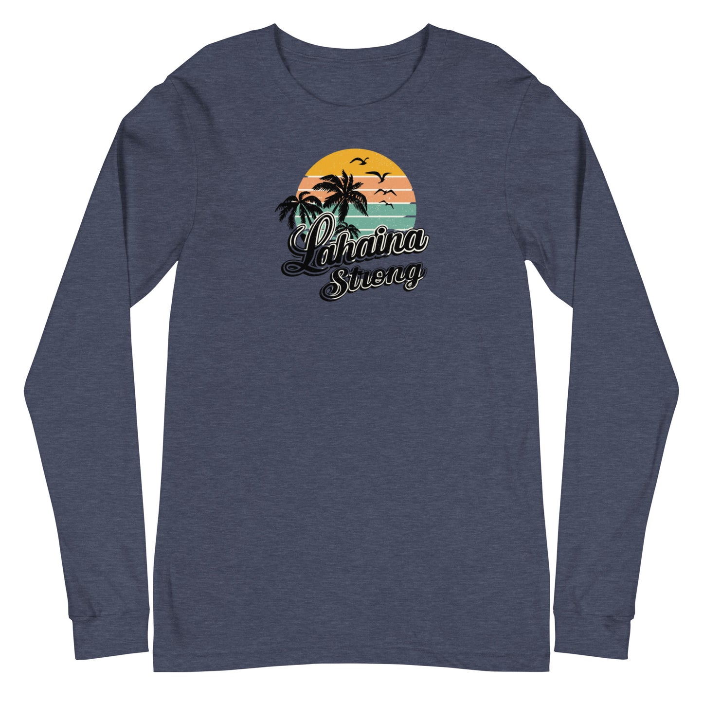 Lahaina Strong Palm Trees Unisex Long Sleeve Tee