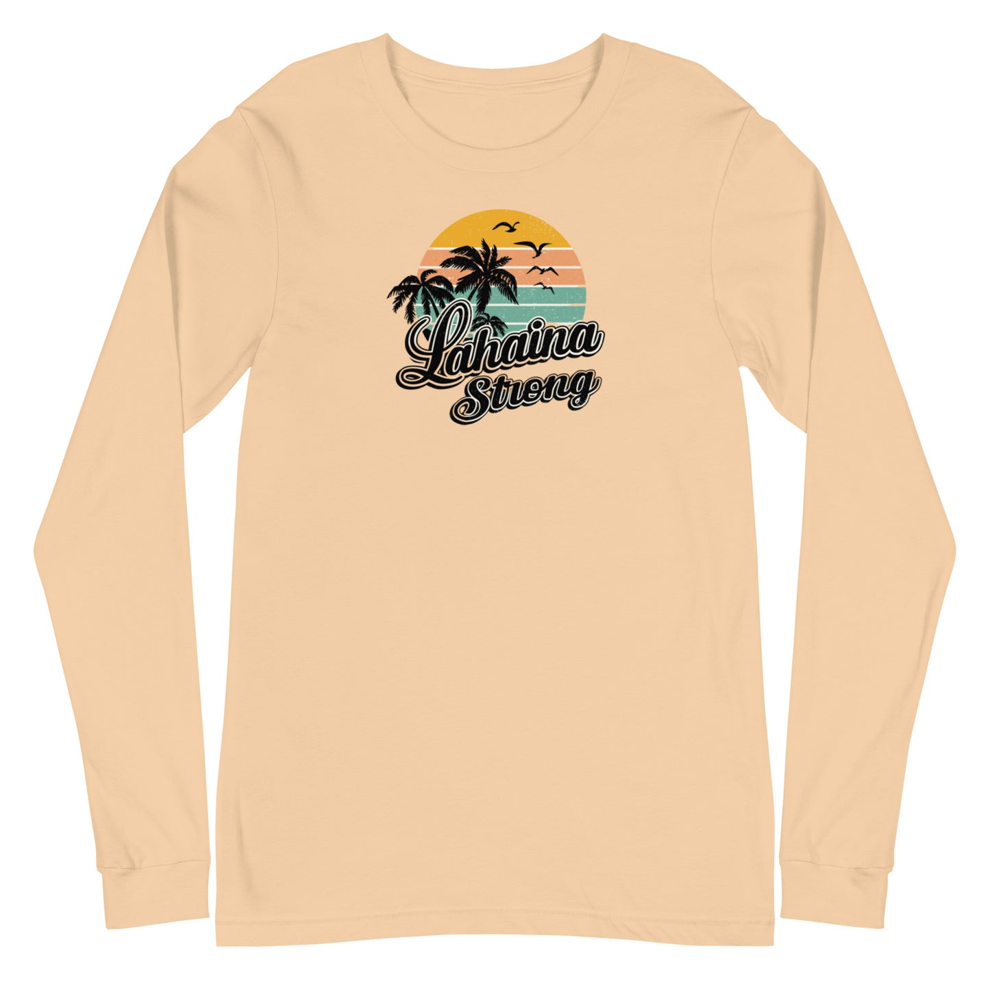 Lahaina Strong Palm Trees Unisex Long Sleeve Tee