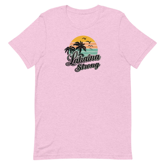 Lahaina Strong Palm Trees Unisex t-shirt