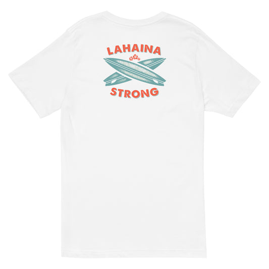 Lahaina Strong Surfboard Unisex Short Sleeve V-Neck T-Shirt