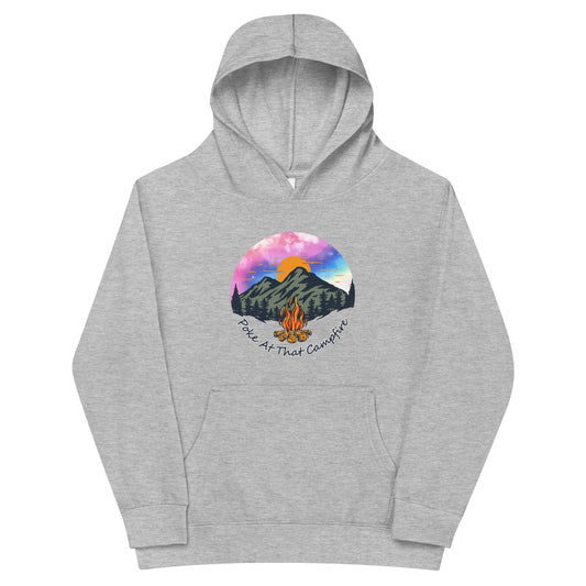 Poke At That Campfire Kids fleece hoodie