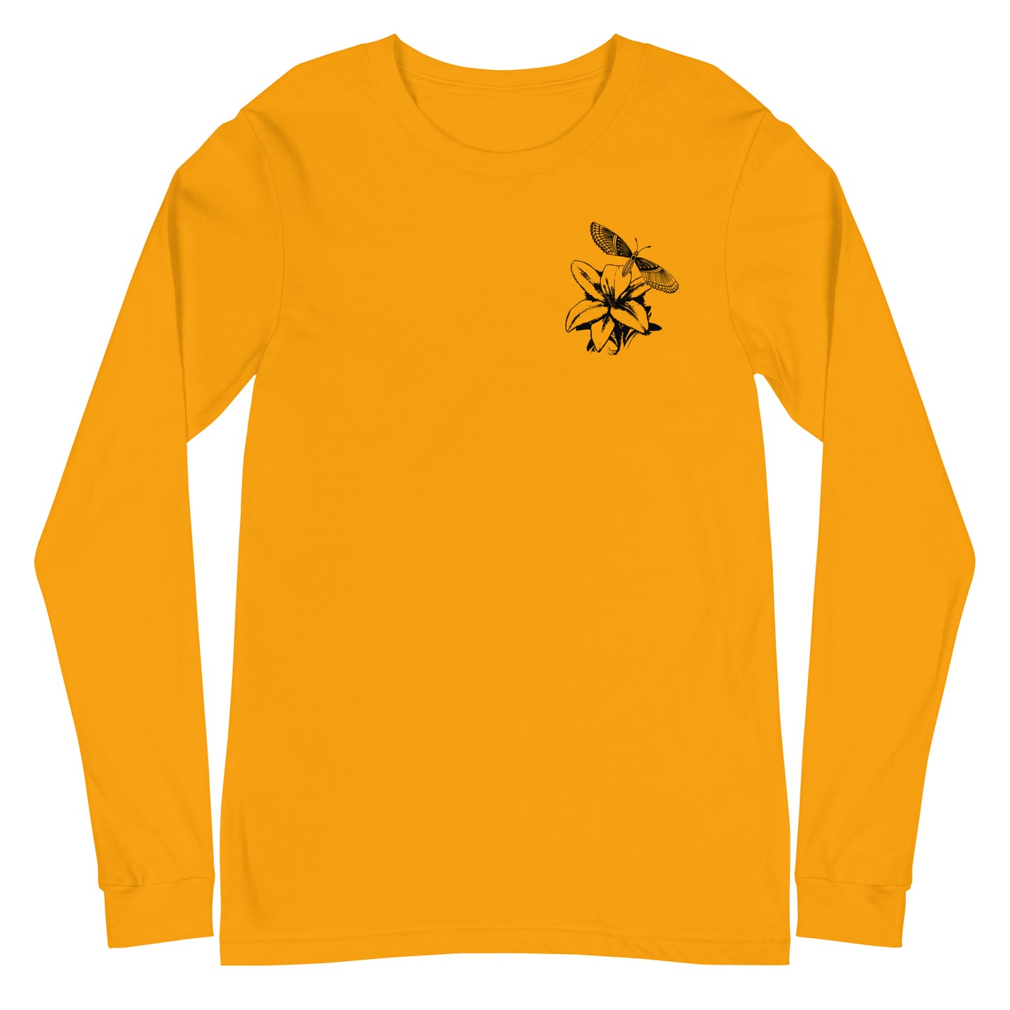 Rumer's Monarch and Lily Unisex Long Sleeve Tee