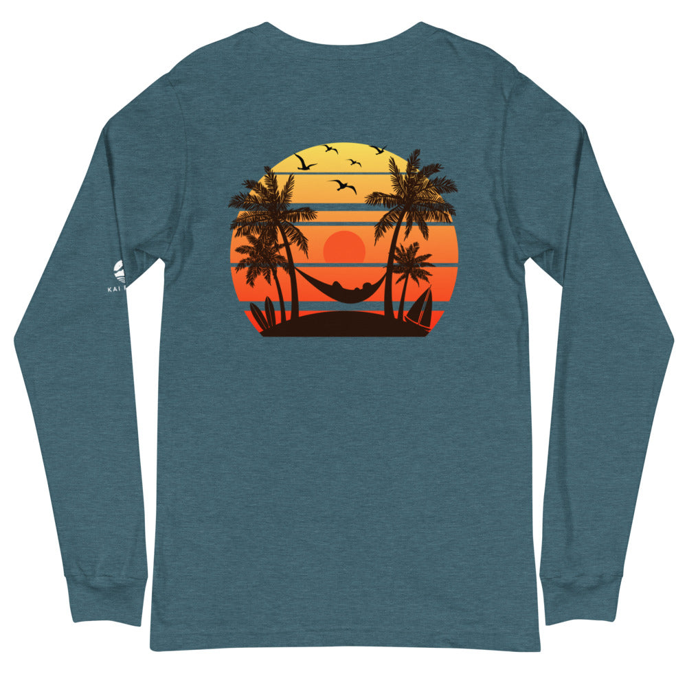 Island Sunset Unisex Long Sleeve Tee