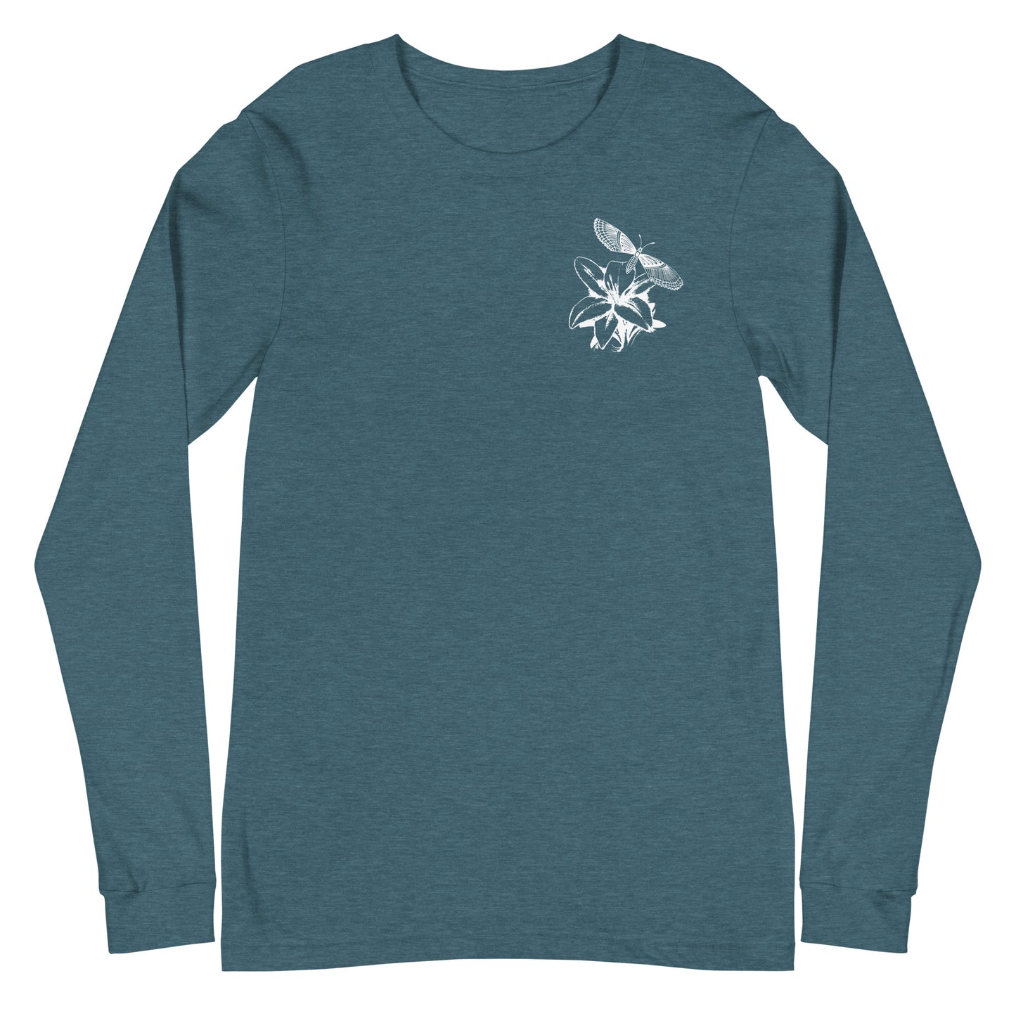 Rumer's Monarch and Lily Unisex Long Sleeve Tee