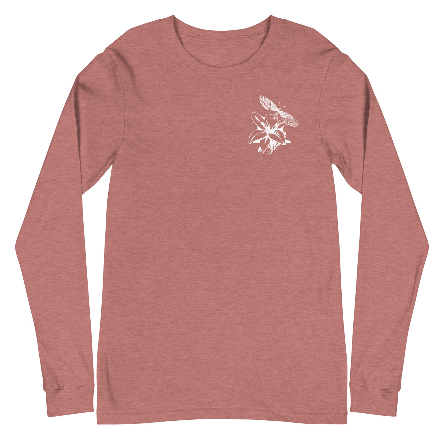 Rumer's Monarch and Lily Unisex Long Sleeve Tee