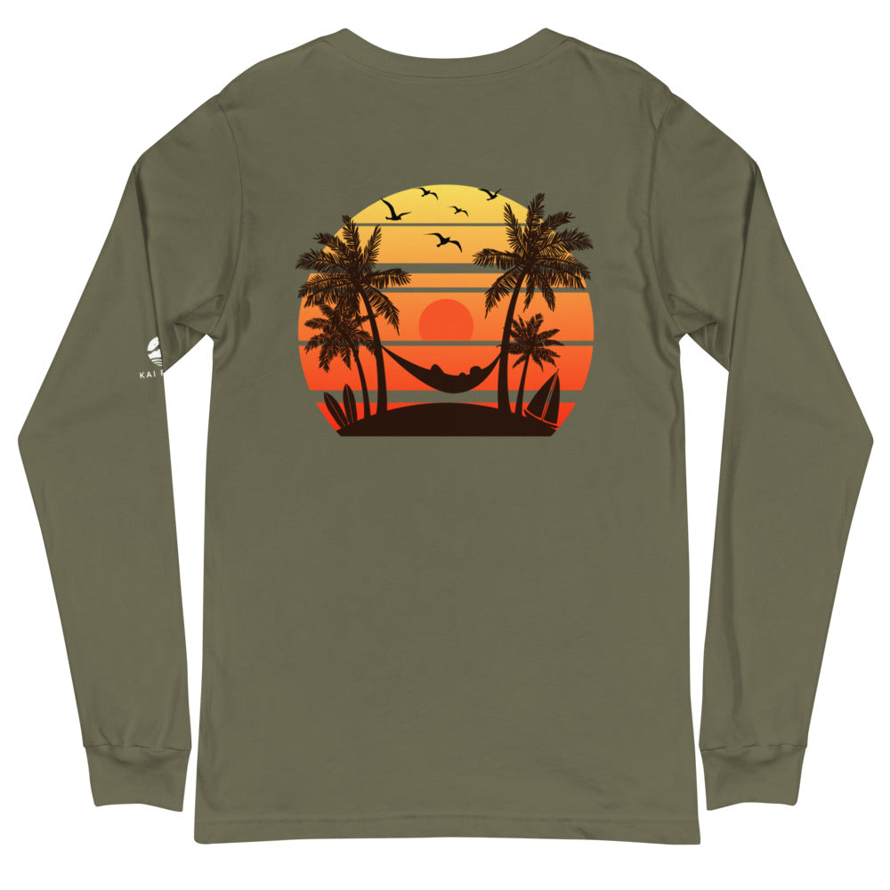 Island Sunset Unisex Long Sleeve Tee