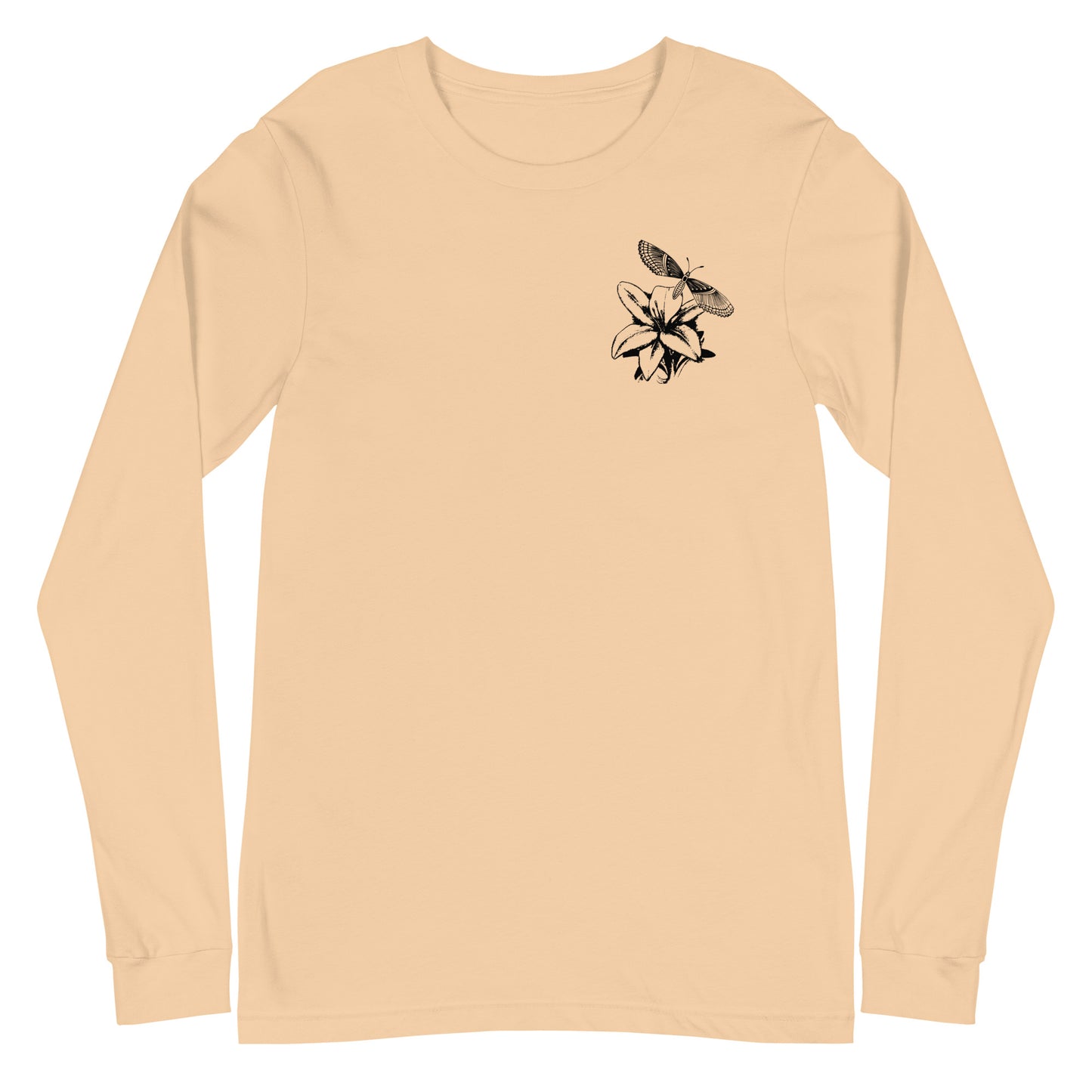 Rumer's Monarch and Lily Unisex Long Sleeve Tee