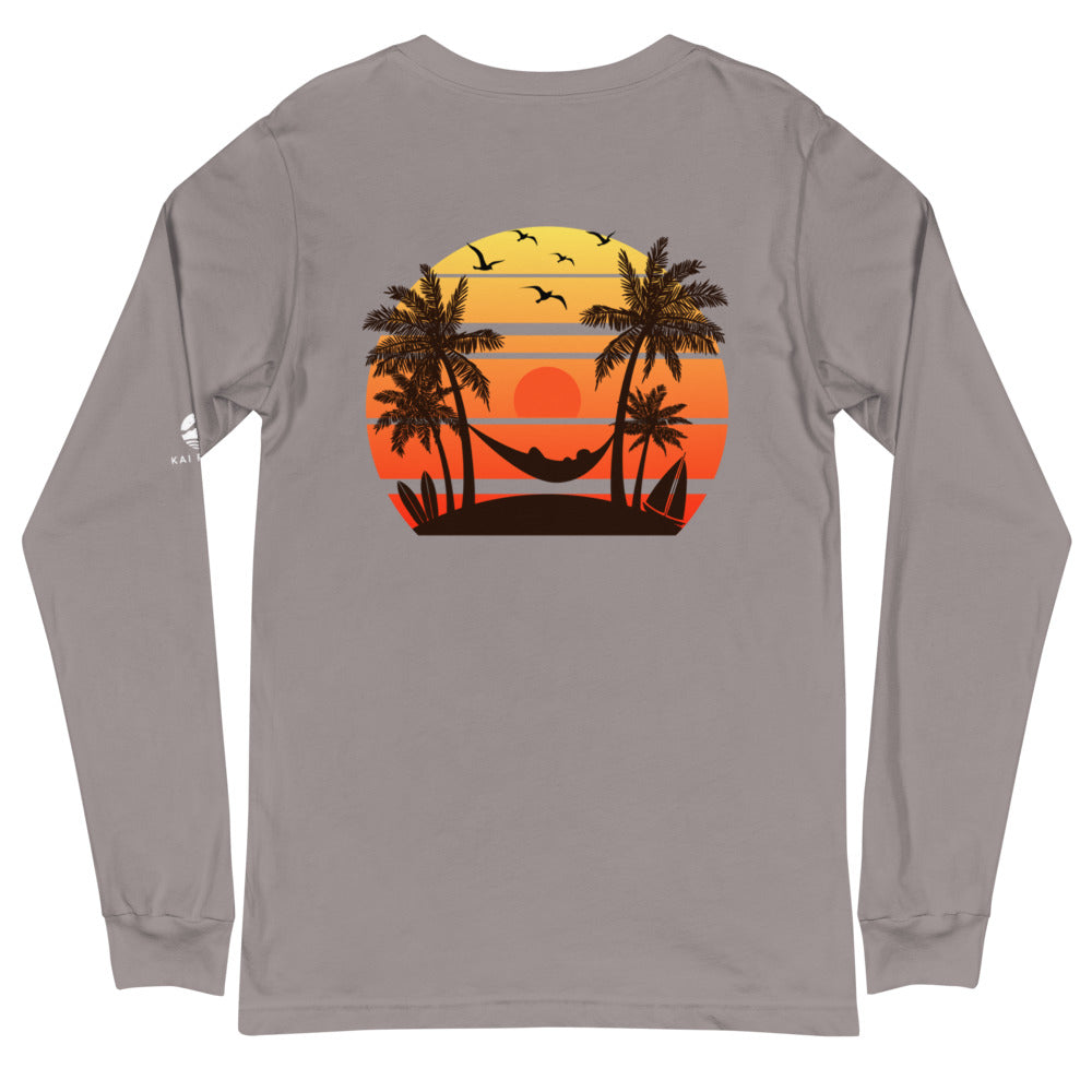 Island Sunset Unisex Long Sleeve Tee