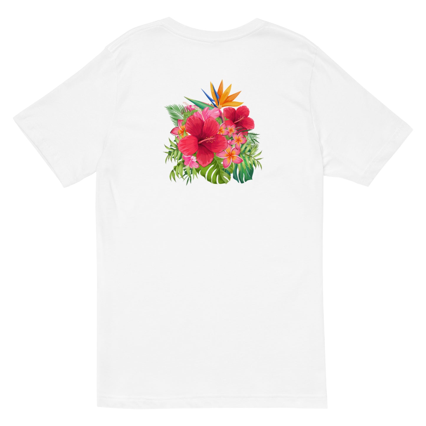 Hawaiian Beauties Unisex Short Sleeve V-Neck T-Shirt