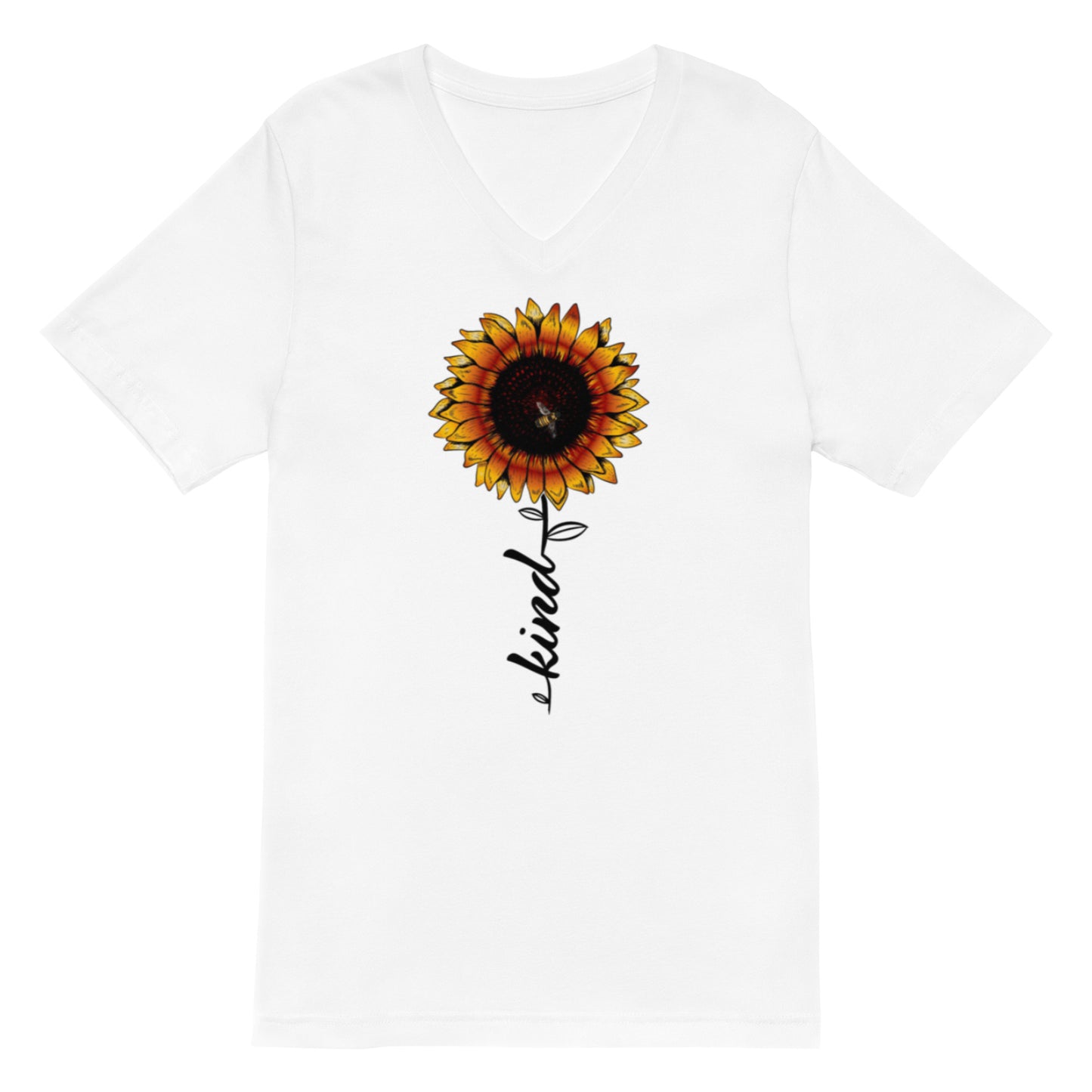 Bee Kind Unisex Short Sleeve V-Neck T-Shirt