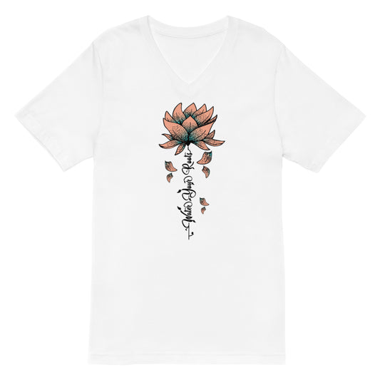 Rumer's Petals Unisex Short Sleeve V-Neck T-Shirt