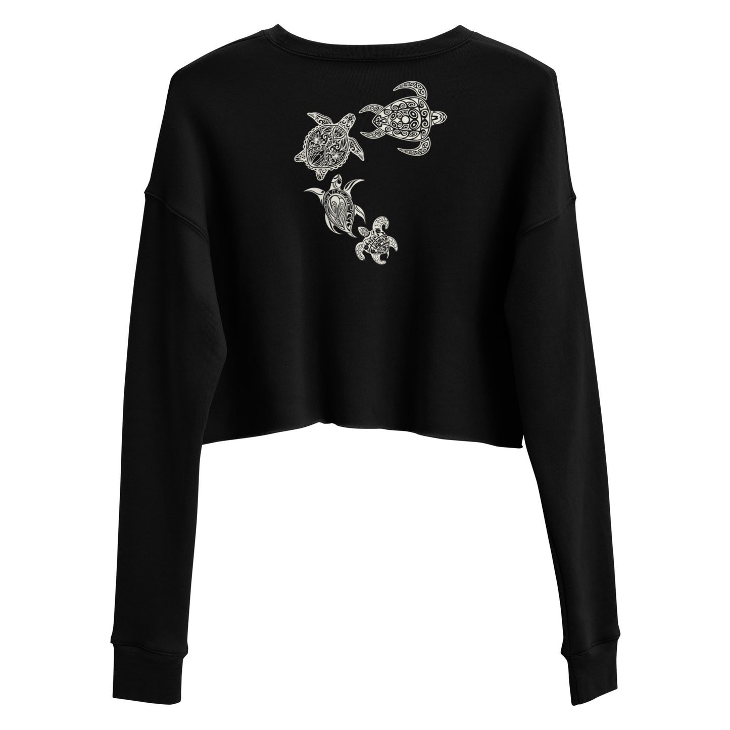 Tribal Turtle Crop Sweatshirt