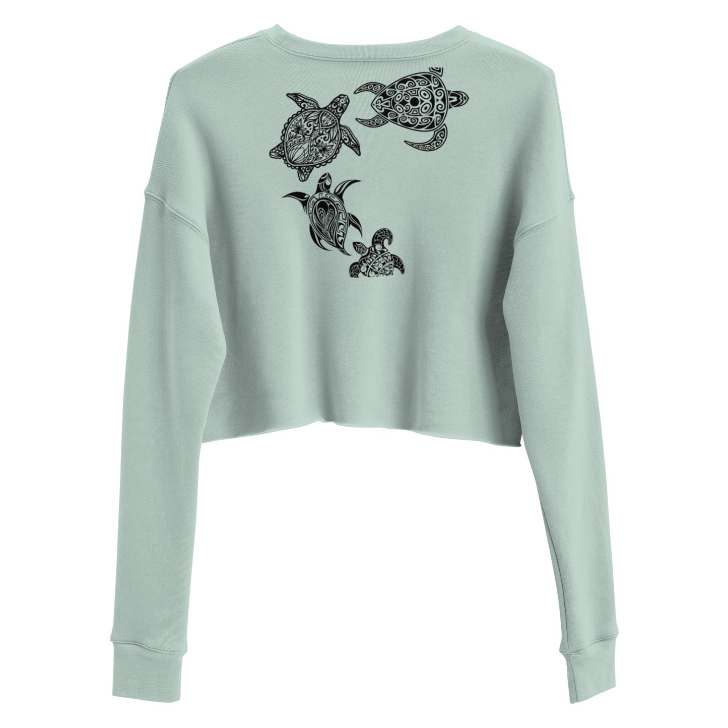 Tribal Turtle Crop Sweatshirt