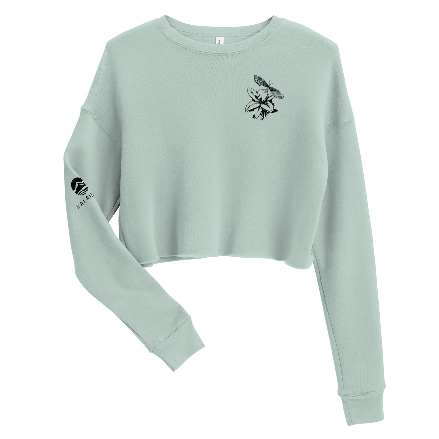 Rumer's Monarch & Lily Crop Sweatshirt