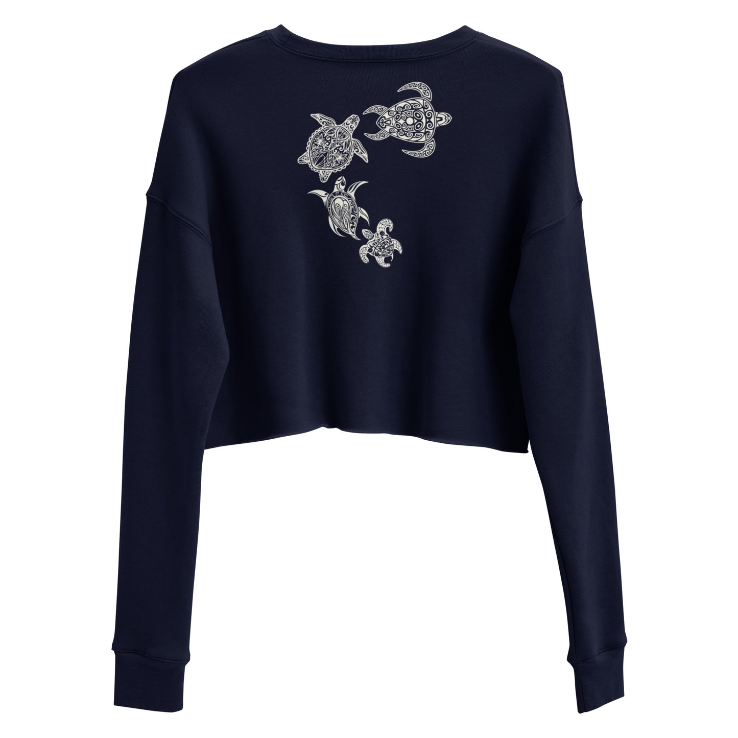 Tribal Turtle Crop Sweatshirt